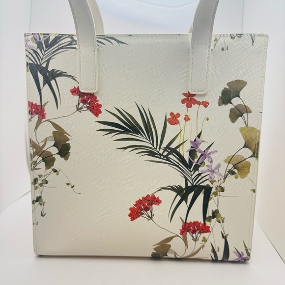 NEW Ted Baker The Icon Small Tote Bag Off White Floral - Picture 4 of 16